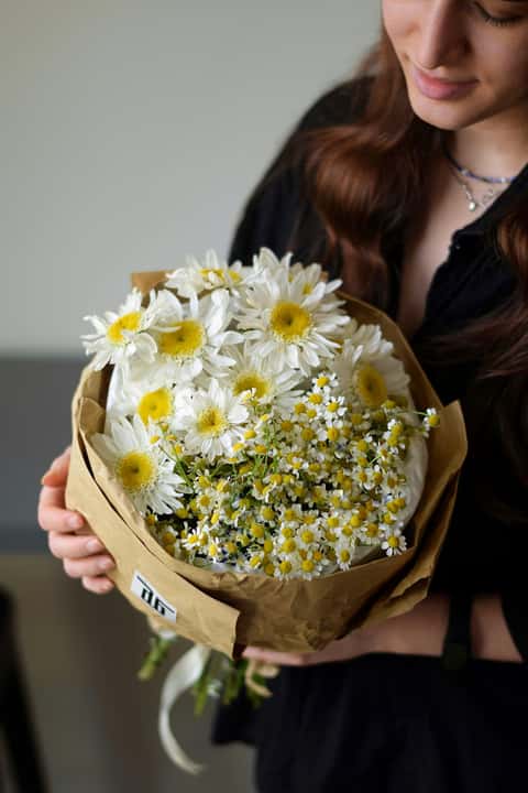 دسته‌گل مارگریت بابونه